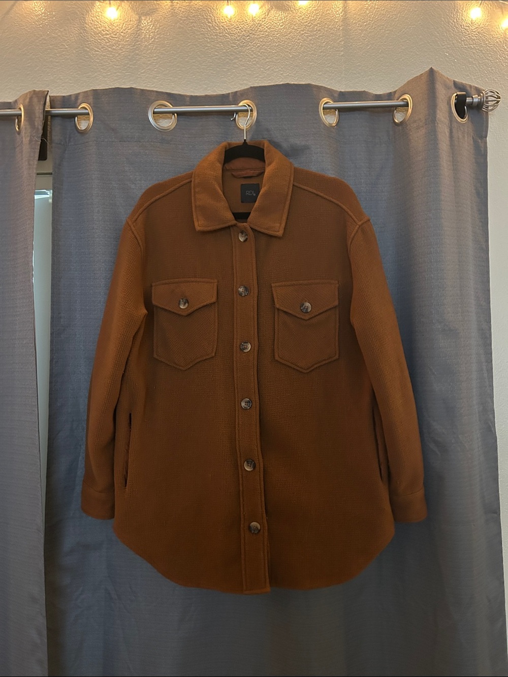 RDI Brown Textured Shirt Jacket